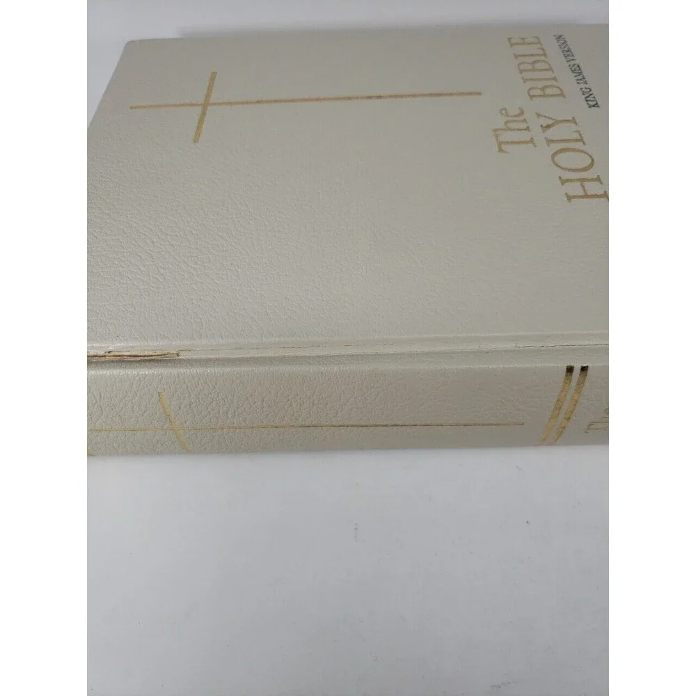 Holy Bible King James Version 1963 KJV Padded Cover VTG Gold Edge Good Council